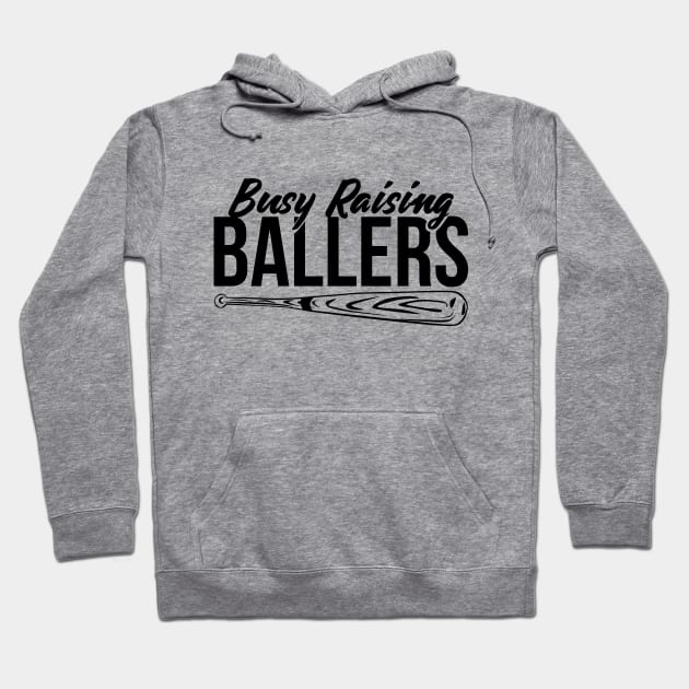 Funny Baseball Mom Dad Busy Raising Ballers T-shirt Hoodie by RedYolk